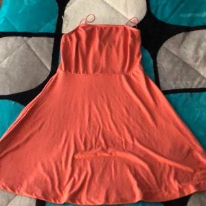 Soft peach dress